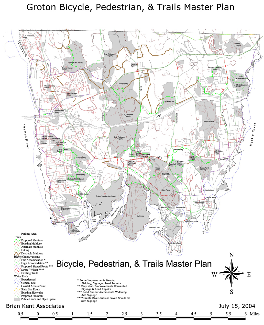 Groton CT Bicycle, Pedestrian & Trails Master Plan